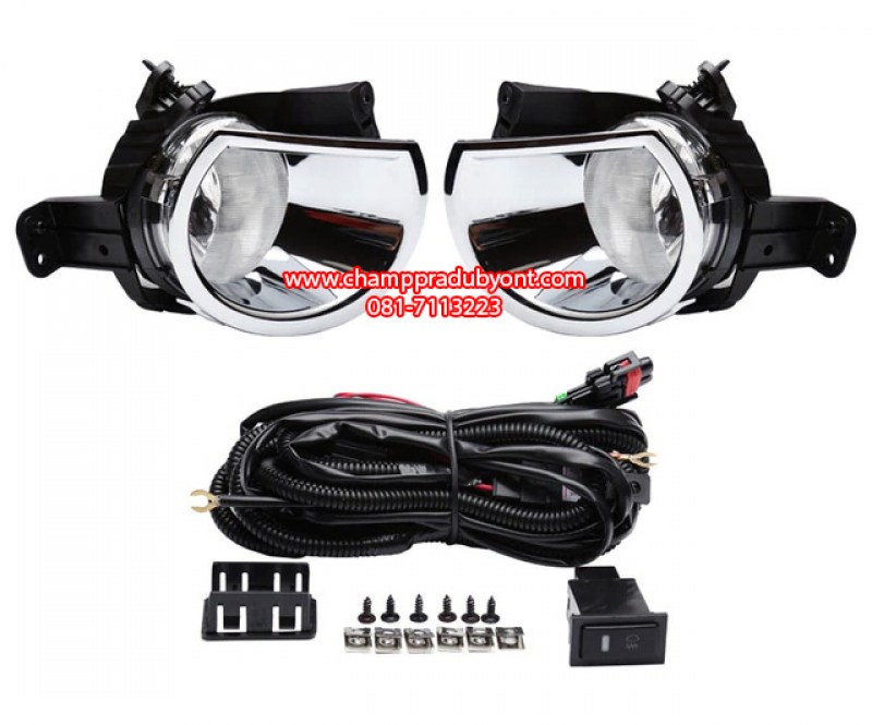 Chrome-Driving-Lamps-Fog-Lights-for-Chevrolet-Chevy-Colorado-2016-With-Wires-Harness-Switch